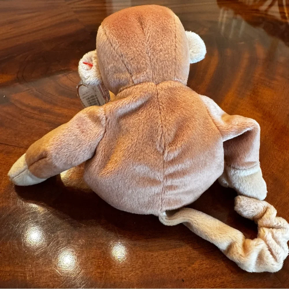 Vintage Ty Beanie Baby Bongo Monkey PE Pellets 5th Gen Tags